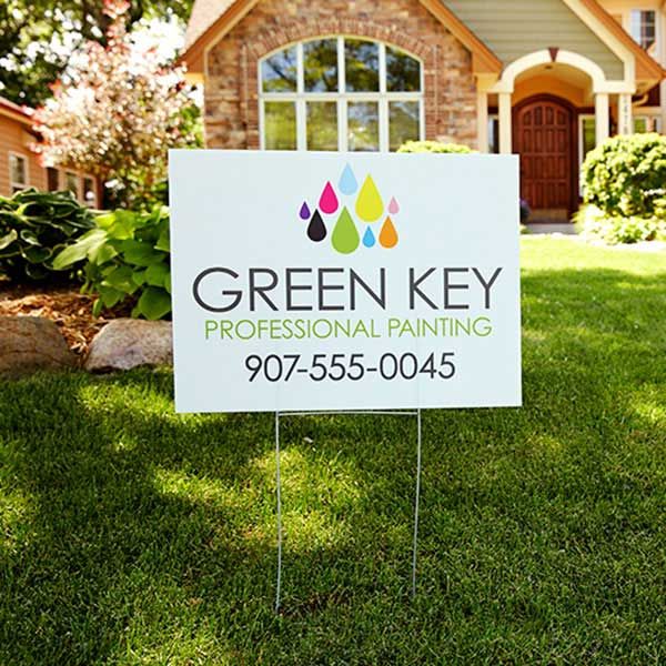 Yard Sign and H-Stake