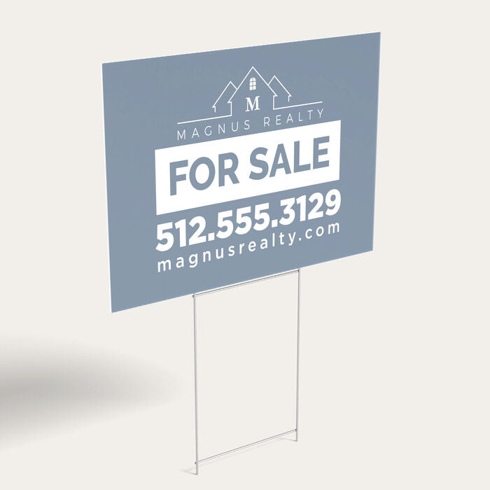 Yard Sign and H-Stake